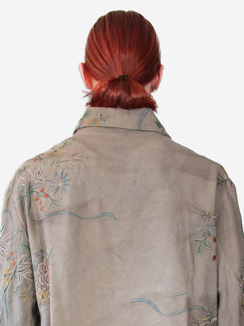1920s Embroidered Re-Patch Double Zip Jacket