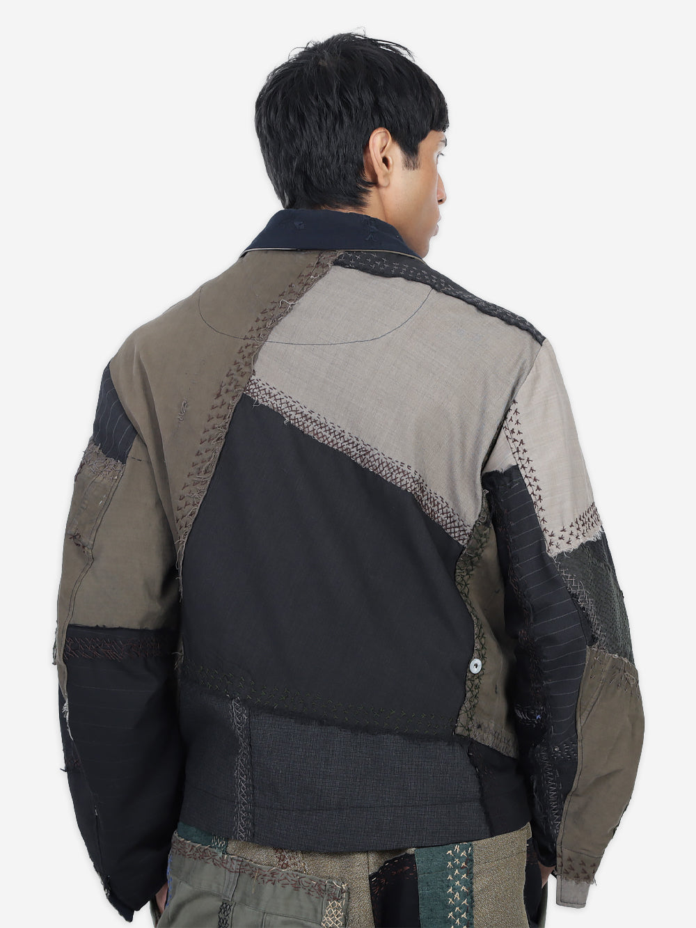 Vintage Military Canvas Double Zip Jacket