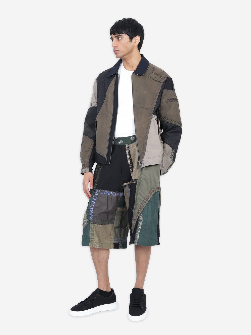 Vintage Military Canvas Double Zip Jacket