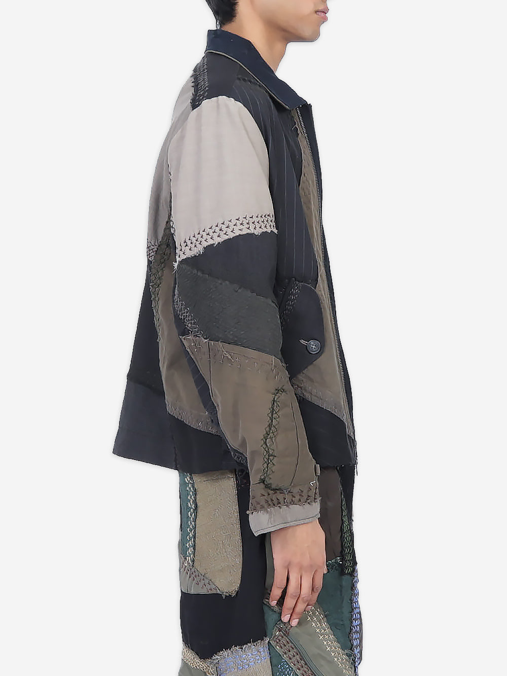 Vintage Military Canvas Double Zip Jacket