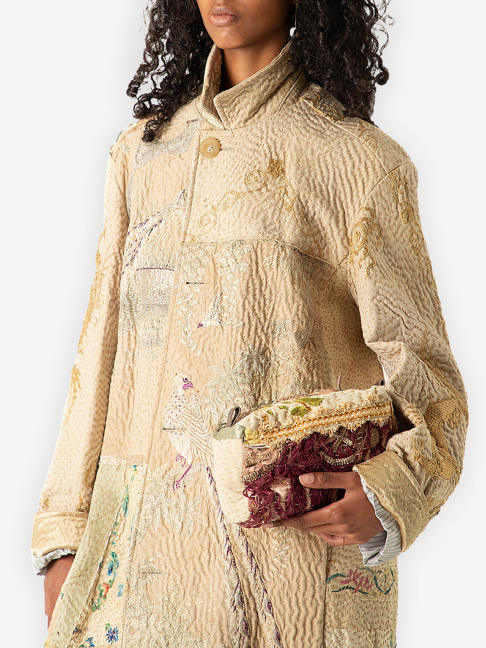 19th Century Chinese Silk Duster Coat