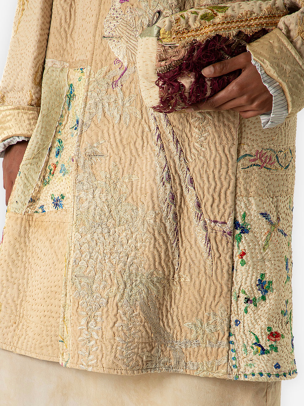 19th Century Chinese Silk Duster Coat
