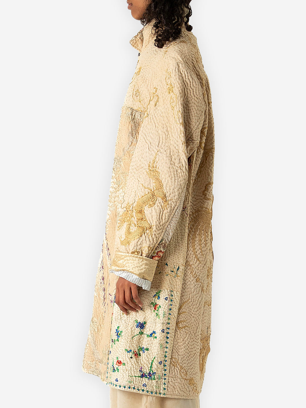 19th Century Chinese Silk Duster Coat
