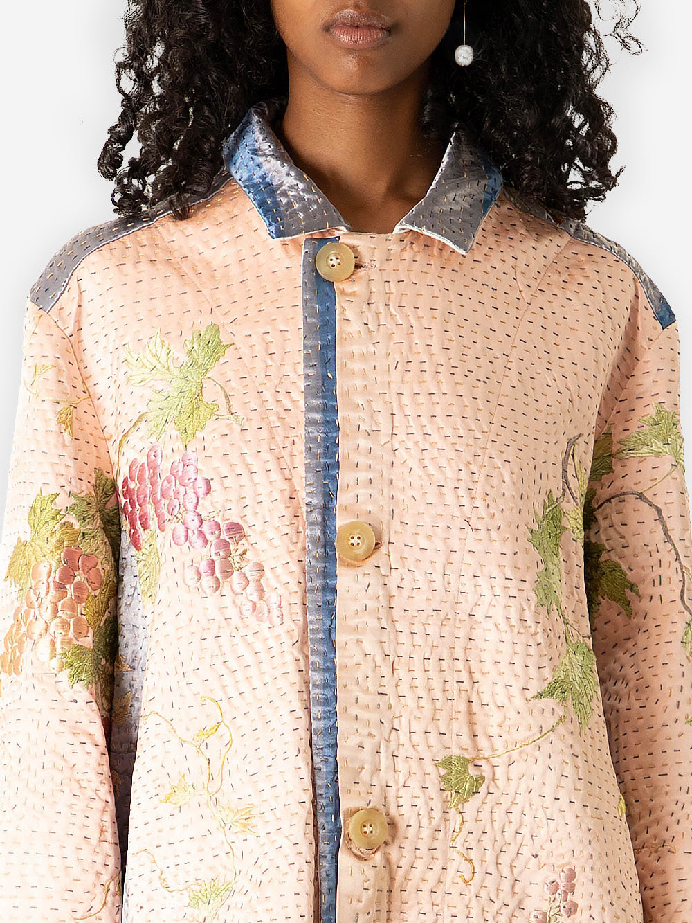 19th Century Chinese Panel Duster Coat