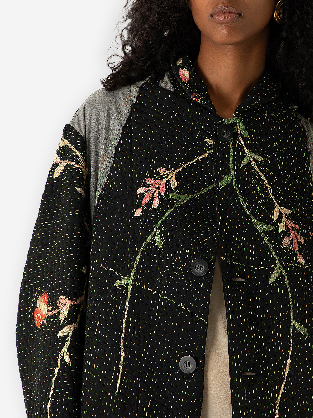 1920s Chinese Silk Kimono Duster Coat