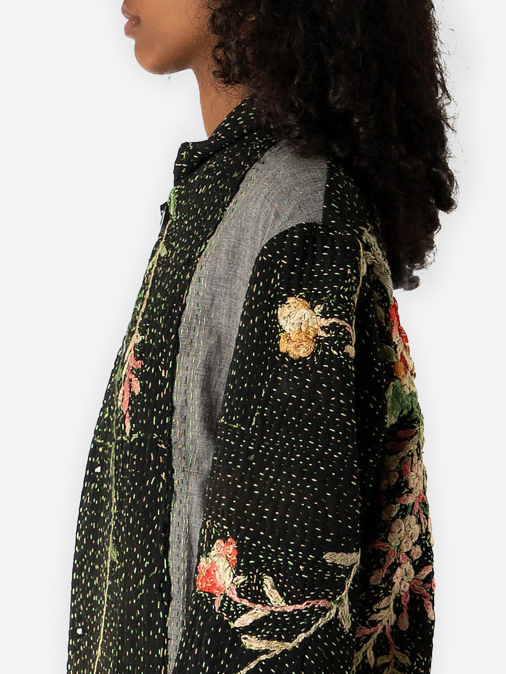1920s Chinese Silk Kimono Duster Coat