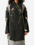 1920s Chinese Silk Kimono Duster Coat