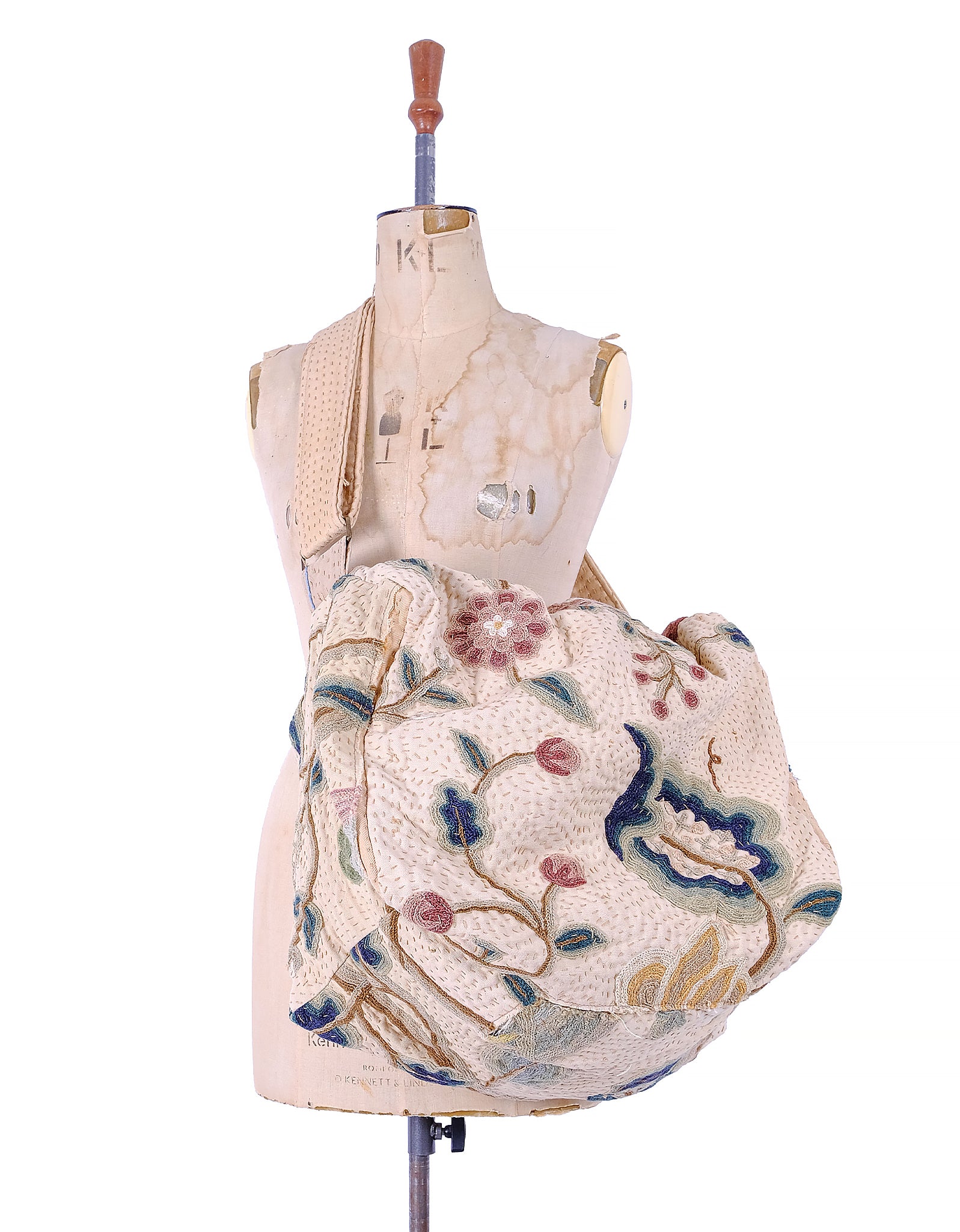 19th Century Crewel Square Bag