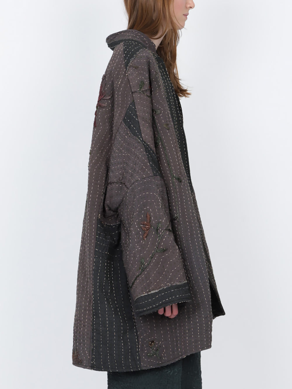 1920s Silk Kimono Wadded Basma Coat