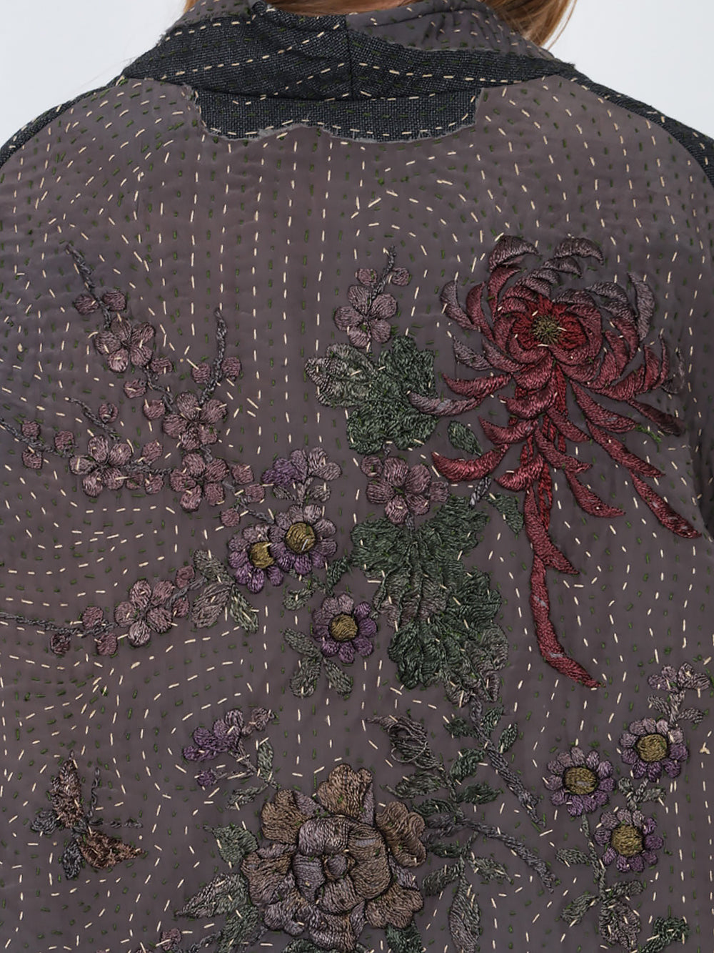 1920s Silk Kimono Wadded Basma Coat