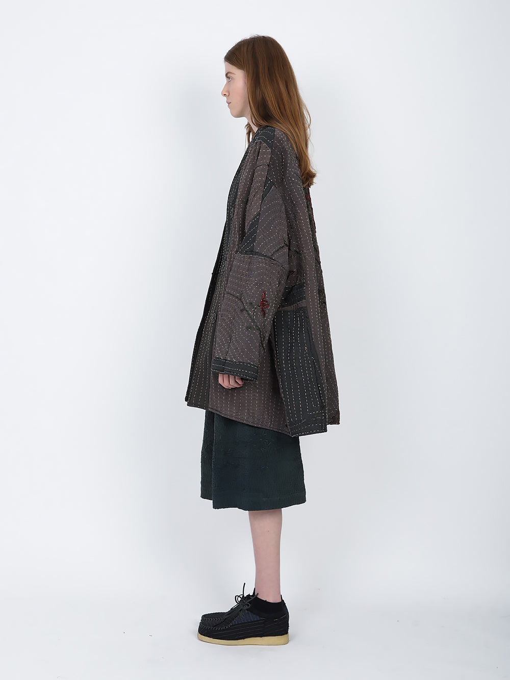 1920s Silk Kimono Wadded Basma Coat