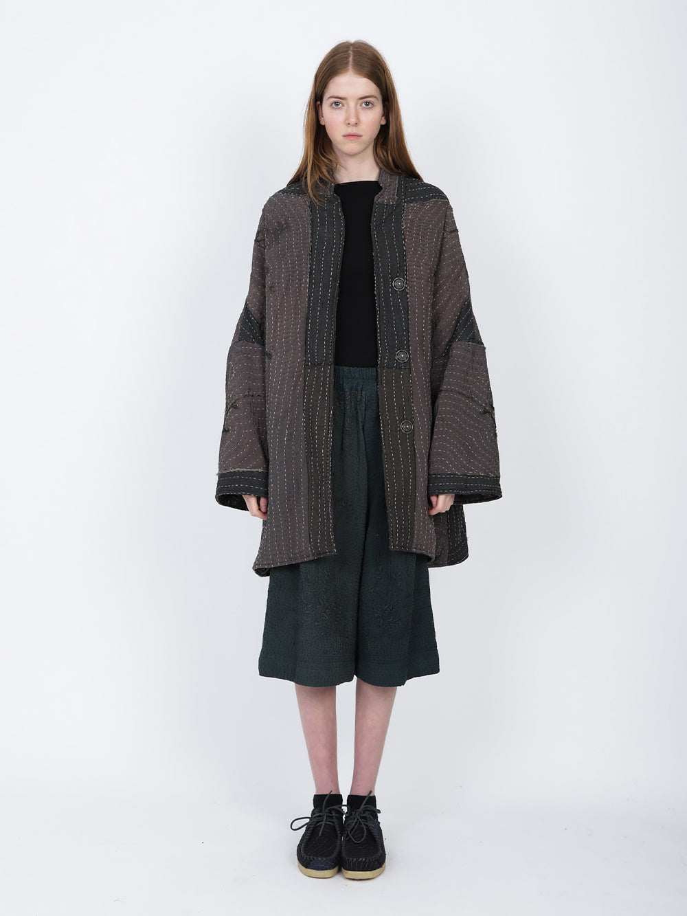 1920s Silk Kimono Wadded Basma Coat