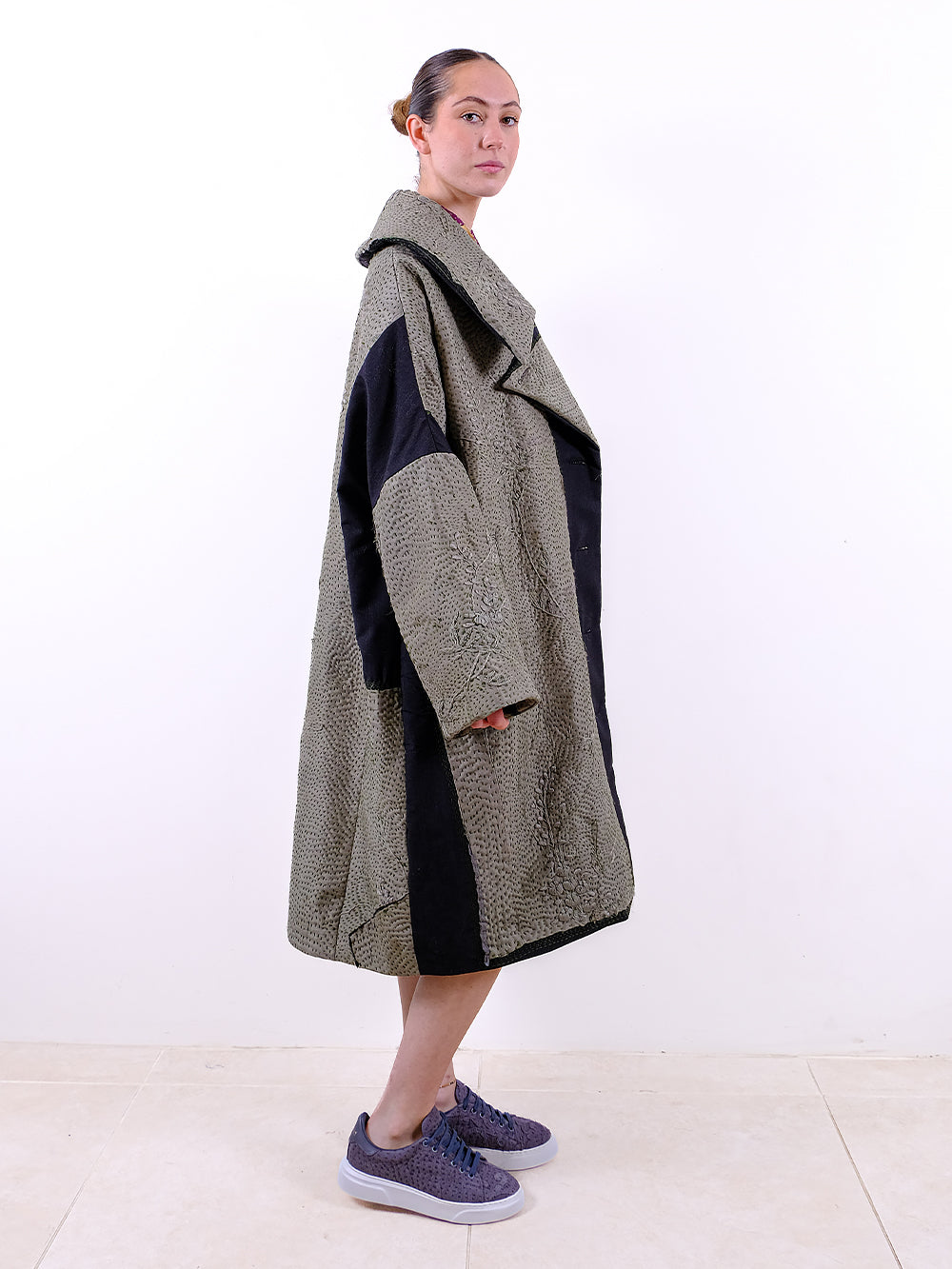 1920s Silk Kimono Wadded Inga Coat