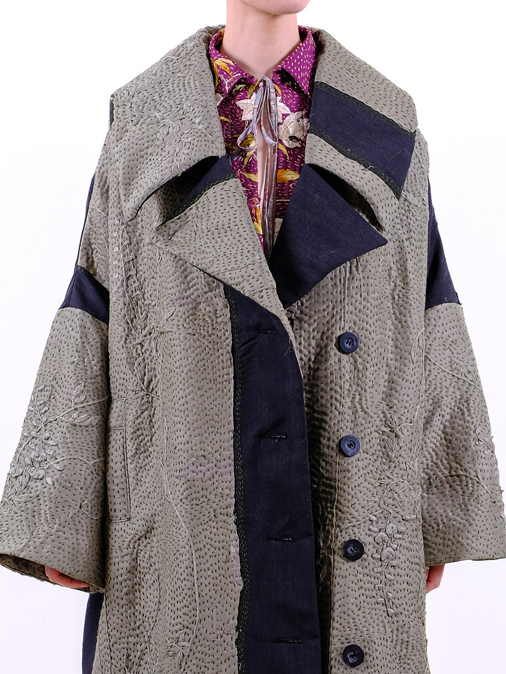 1920s Silk Kimono Wadded Inga Coat