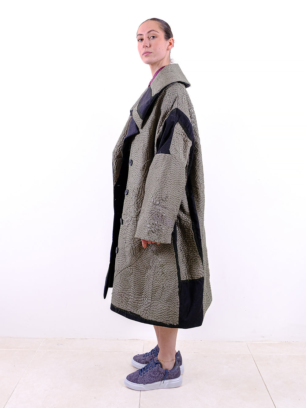 1920s Silk Kimono Wadded Inga Coat