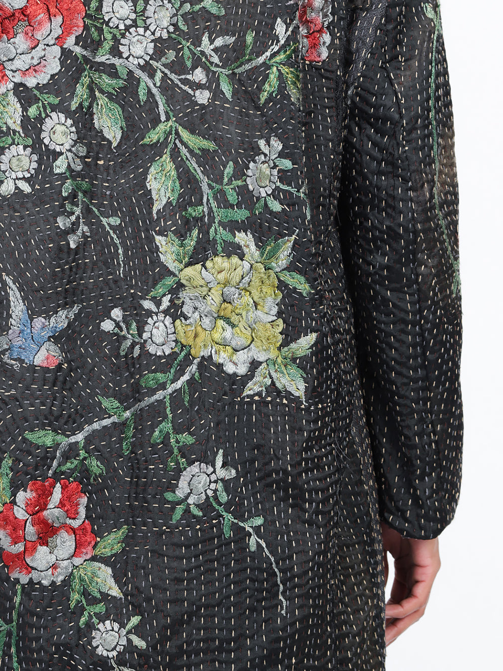 1920s Silk Kimono Wadded Rufus Coat