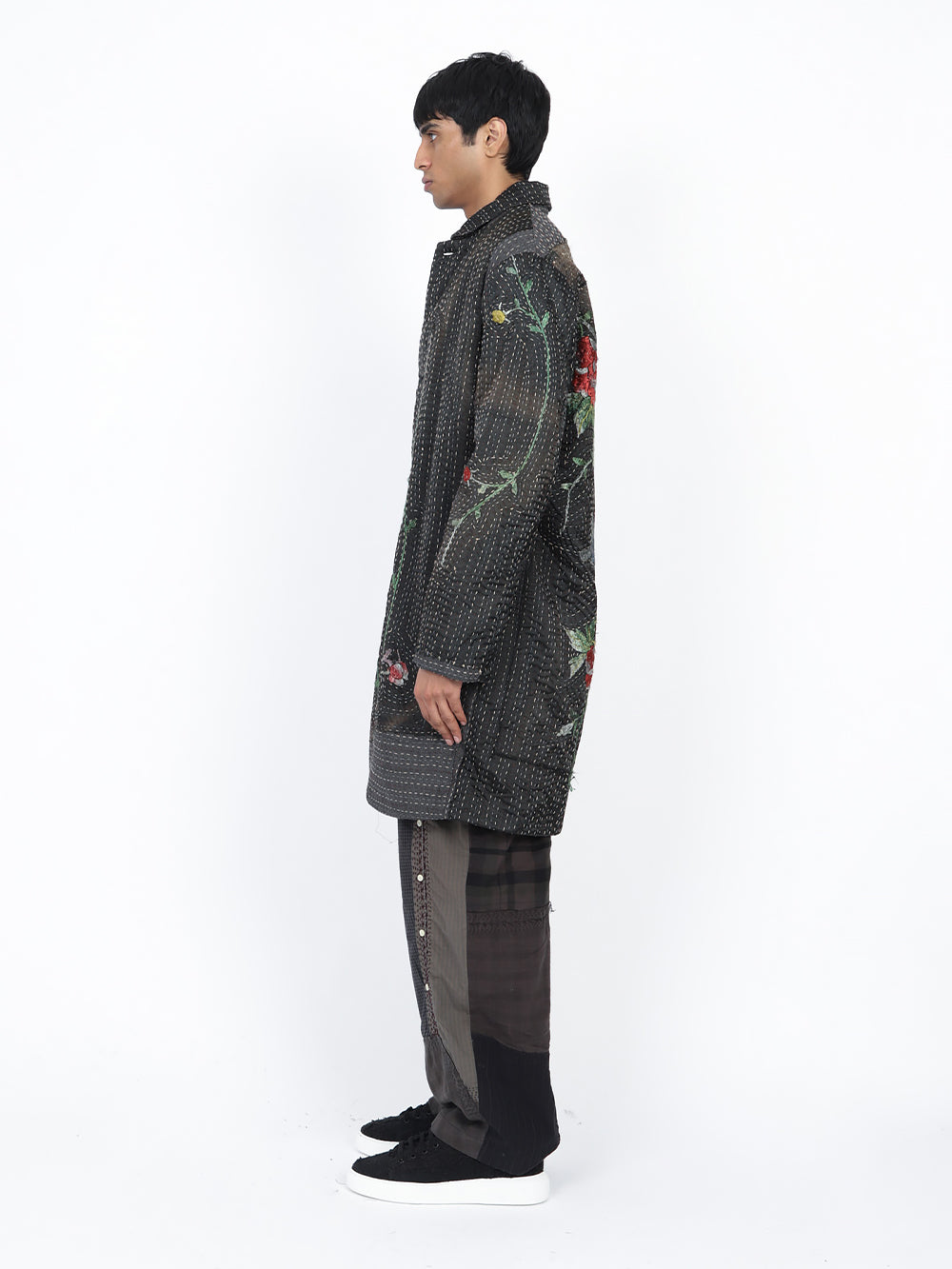 1920s Silk Kimono Wadded Rufus Coat