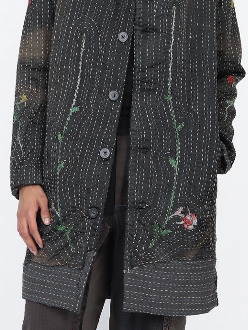 1920s Silk Kimono Wadded Rufus Coat