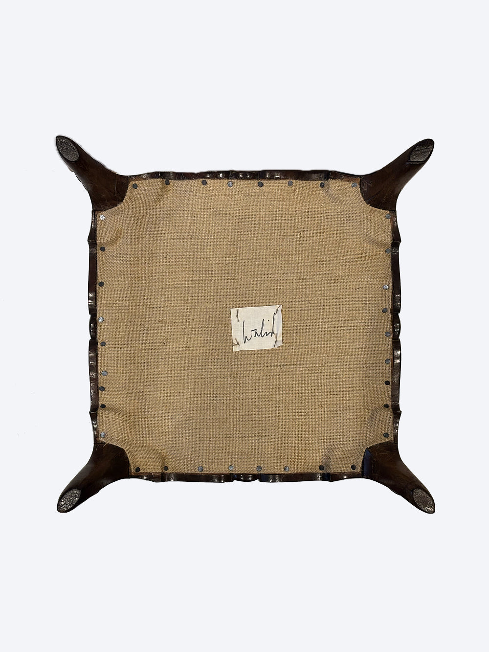 RESERVED | 19th Century Victorian Silk Footstool | 605