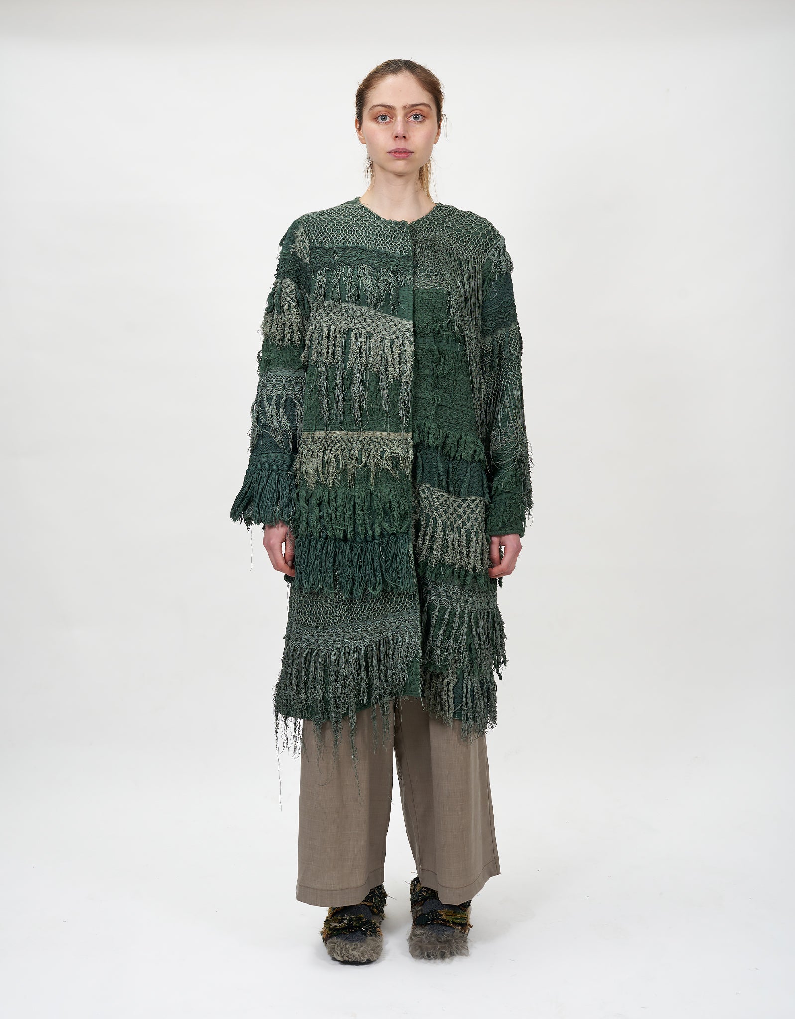 19th Century Silk Fringe Froth Tanita Coat