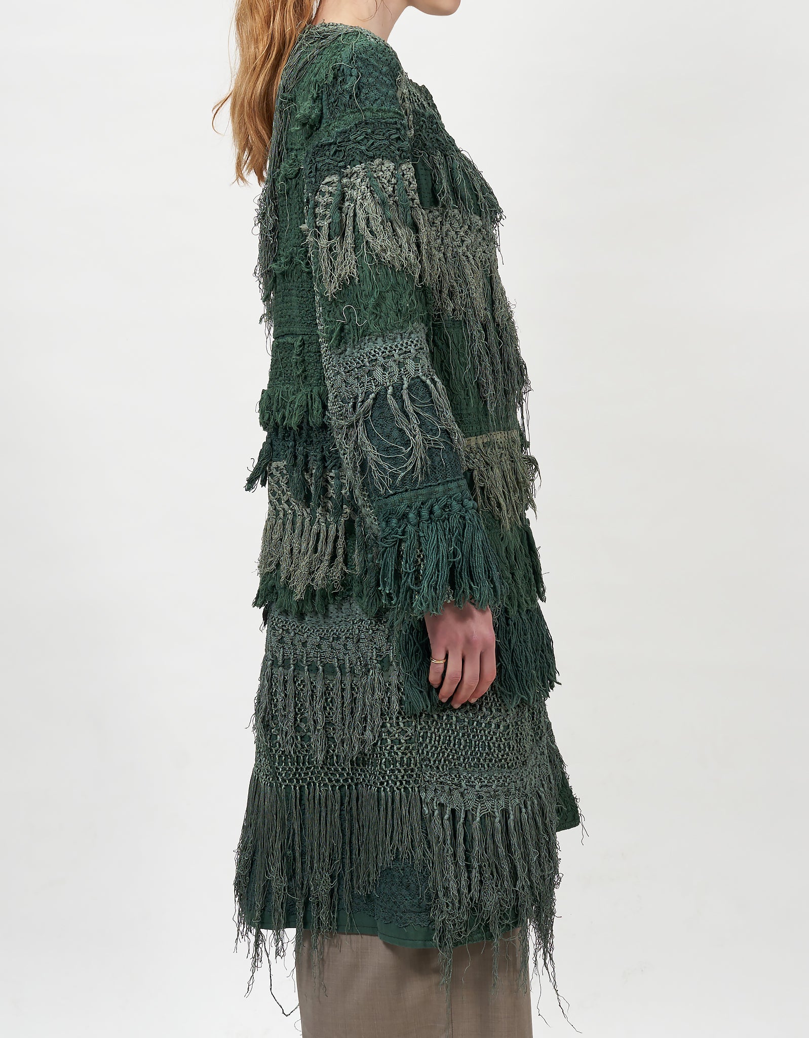 19th Century Silk Fringe Froth Tanita Coat