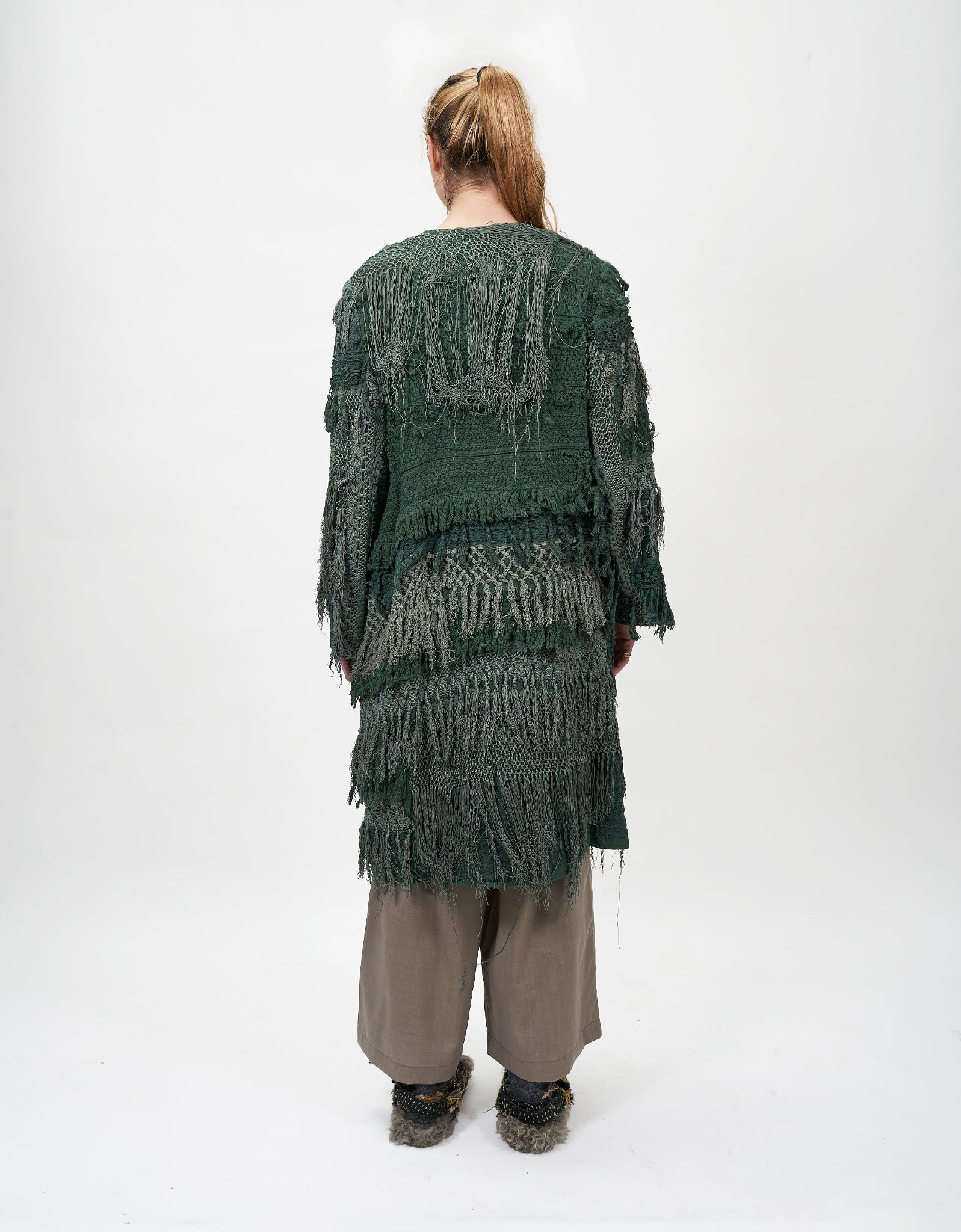 19th Century Silk Fringe Froth Tanita Coat