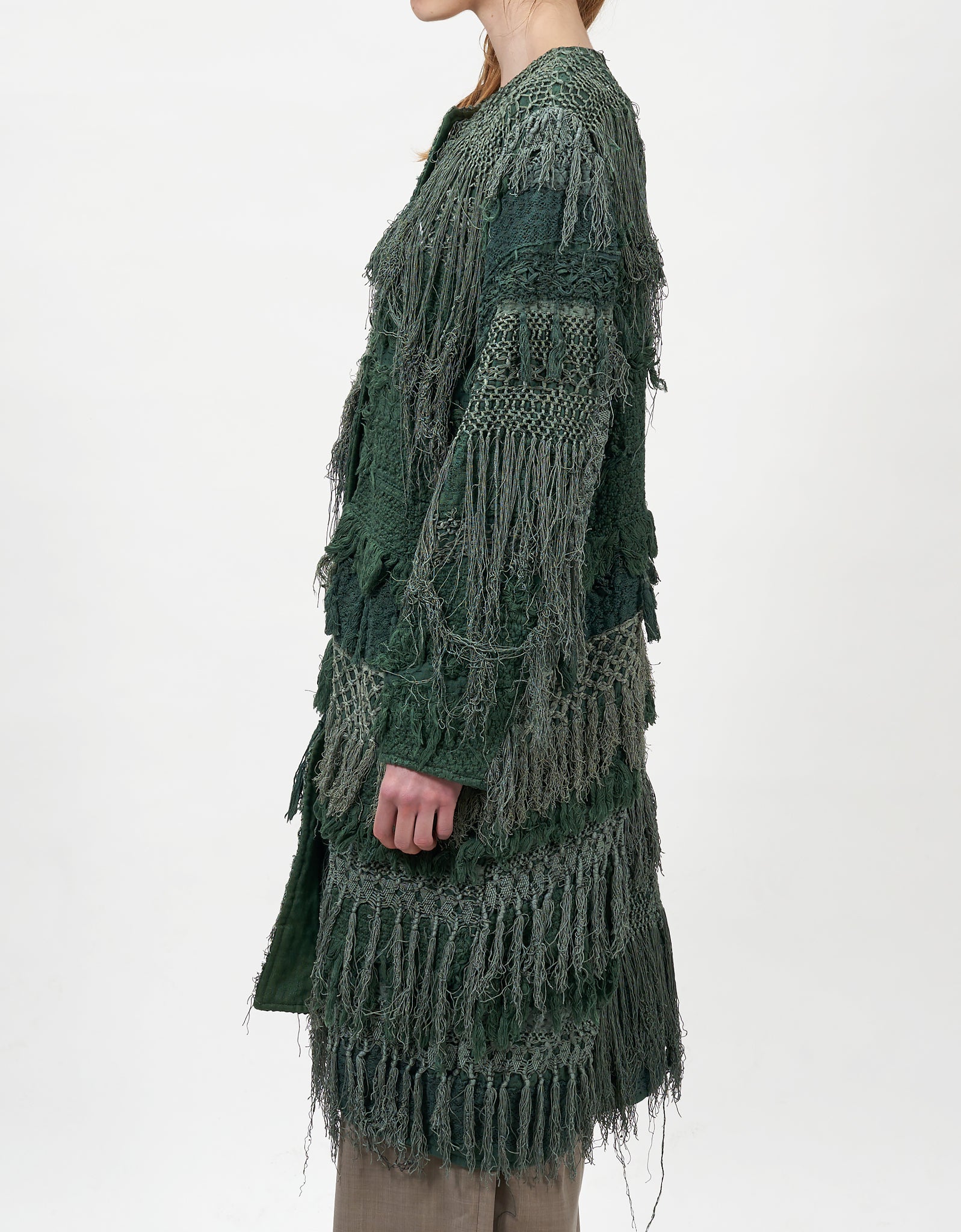 19th Century Silk Fringe Froth Tanita Coat