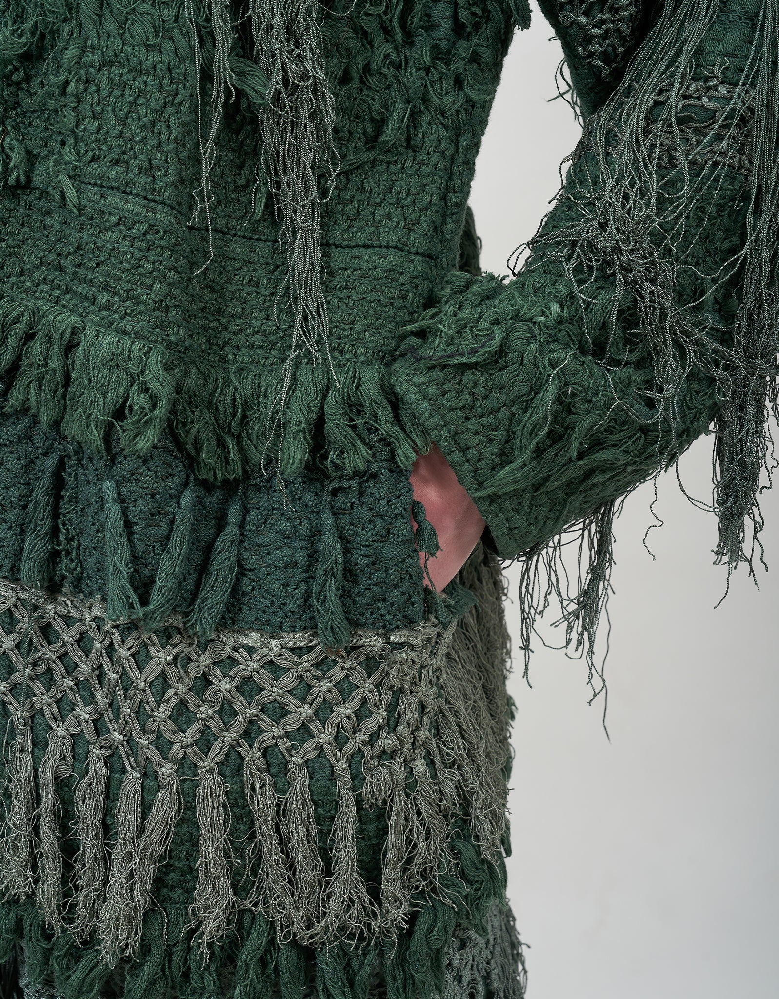 19th Century Silk Fringe Froth Tanita Coat