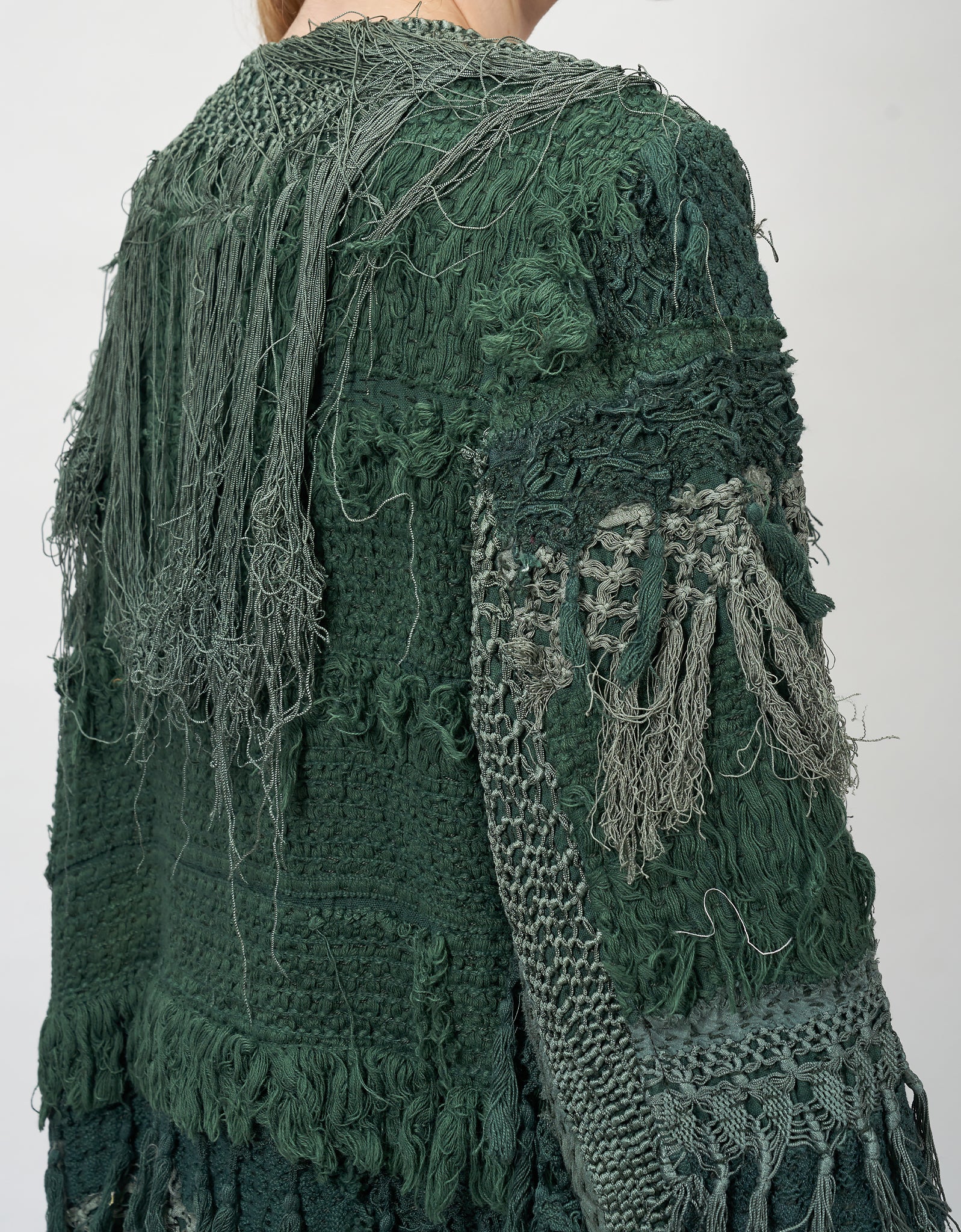 19th Century Silk Fringe Froth Tanita Coat