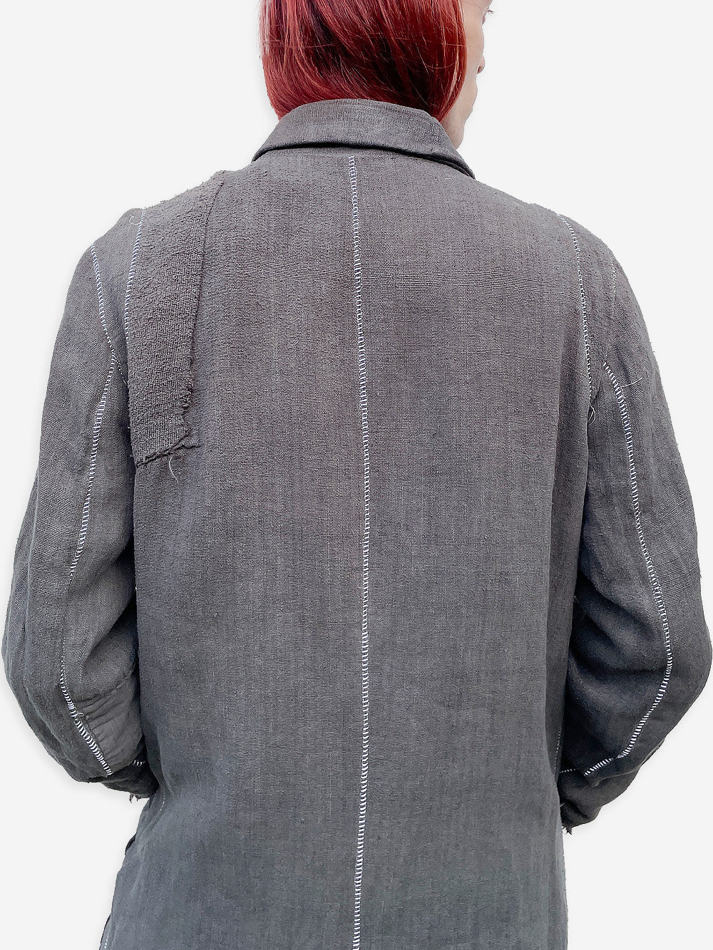 Vintage Military Linen Cedric Coat