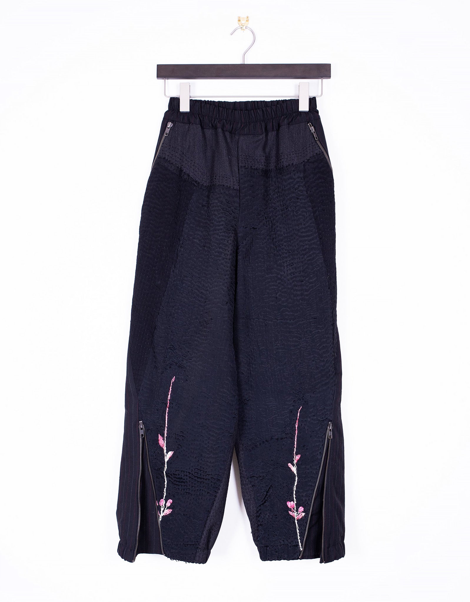 Vintage Silk Embroidered Harley Trousers