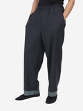 Oshima Tsumugi Kimono Graham Trousers