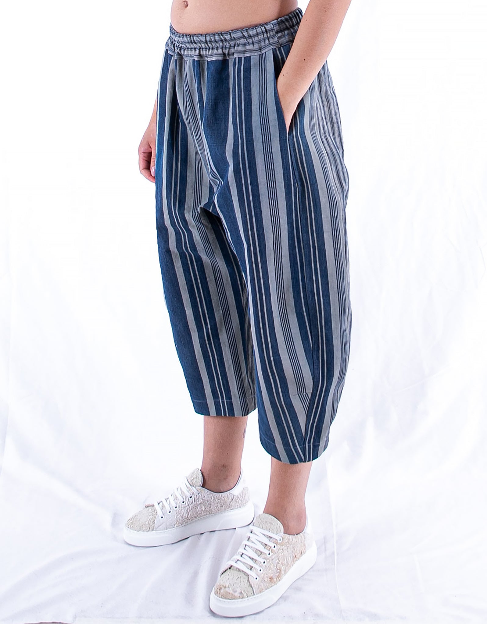 19th Century French Ticking Hitomi Trousers