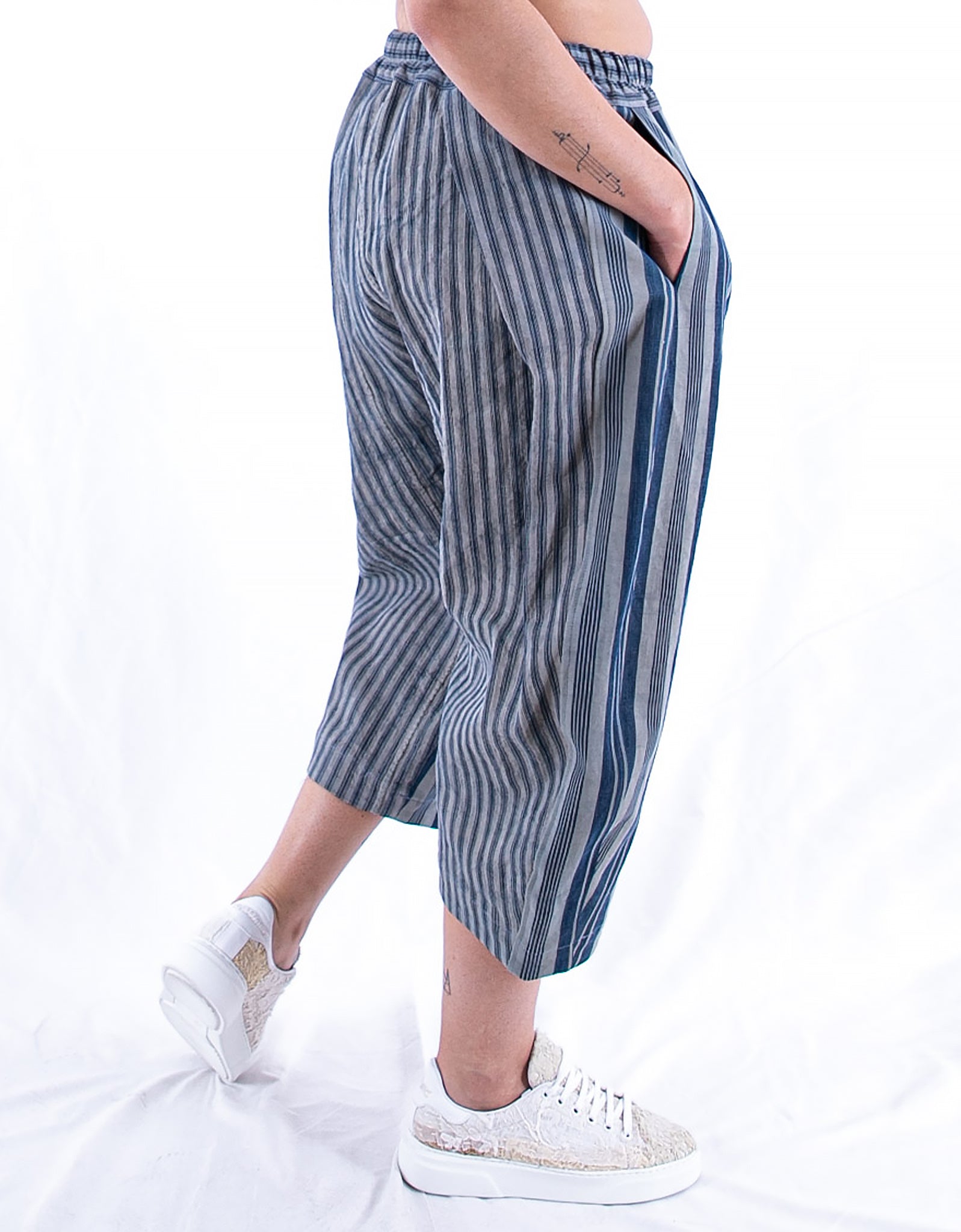 19th Century French Ticking Hitomi Trousers