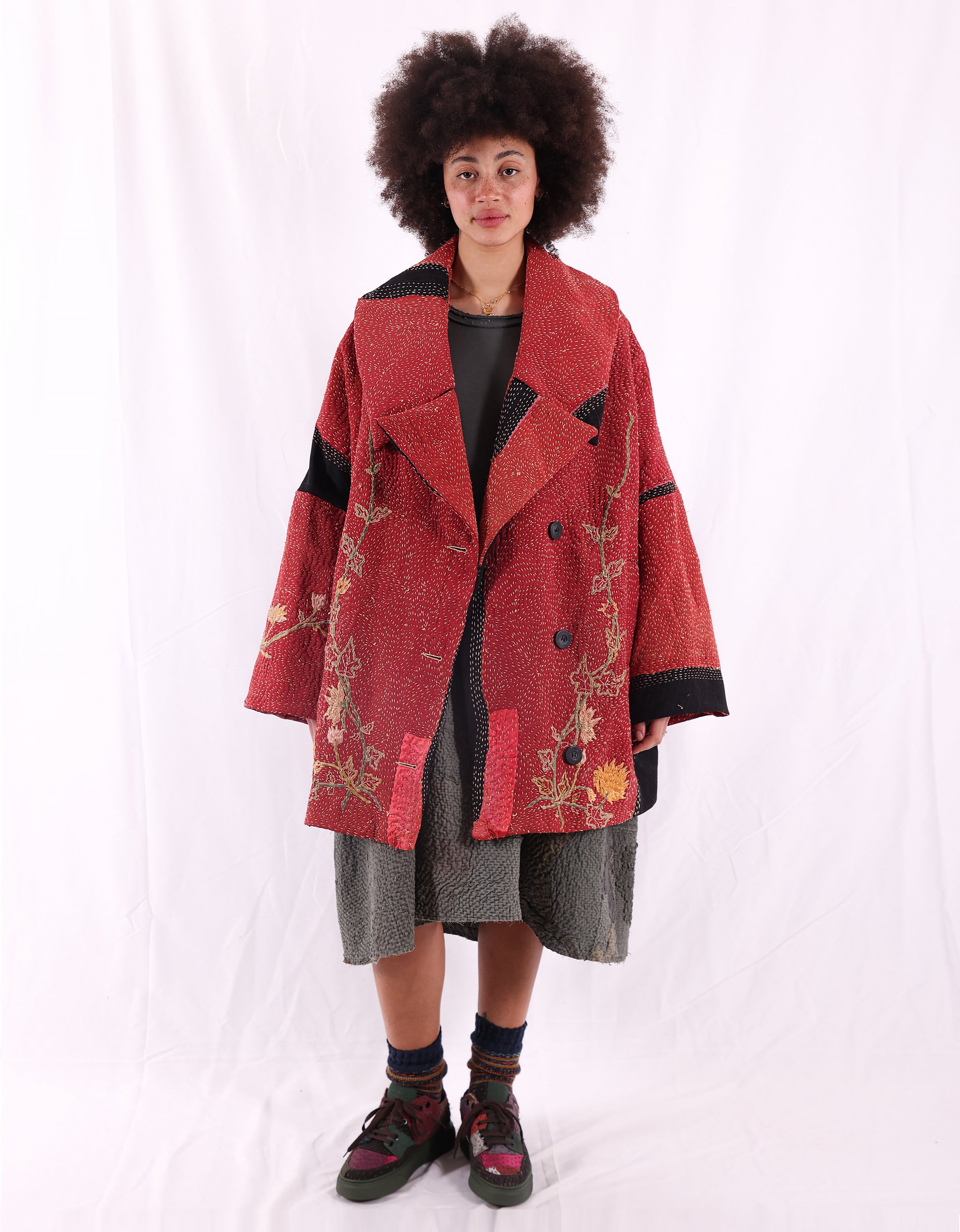 19th Century Embroidered Inga Coat