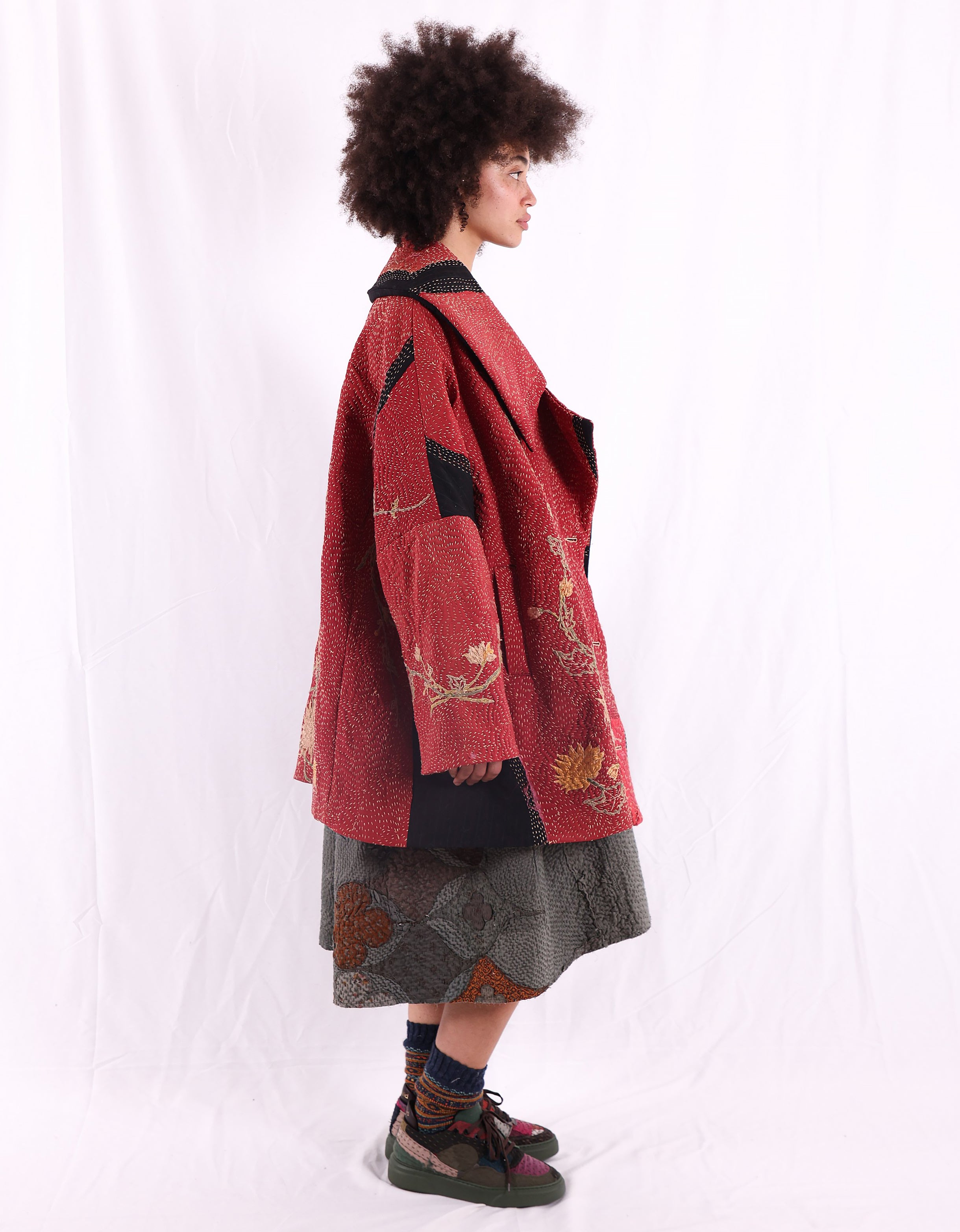 19th Century Embroidered Inga Coat