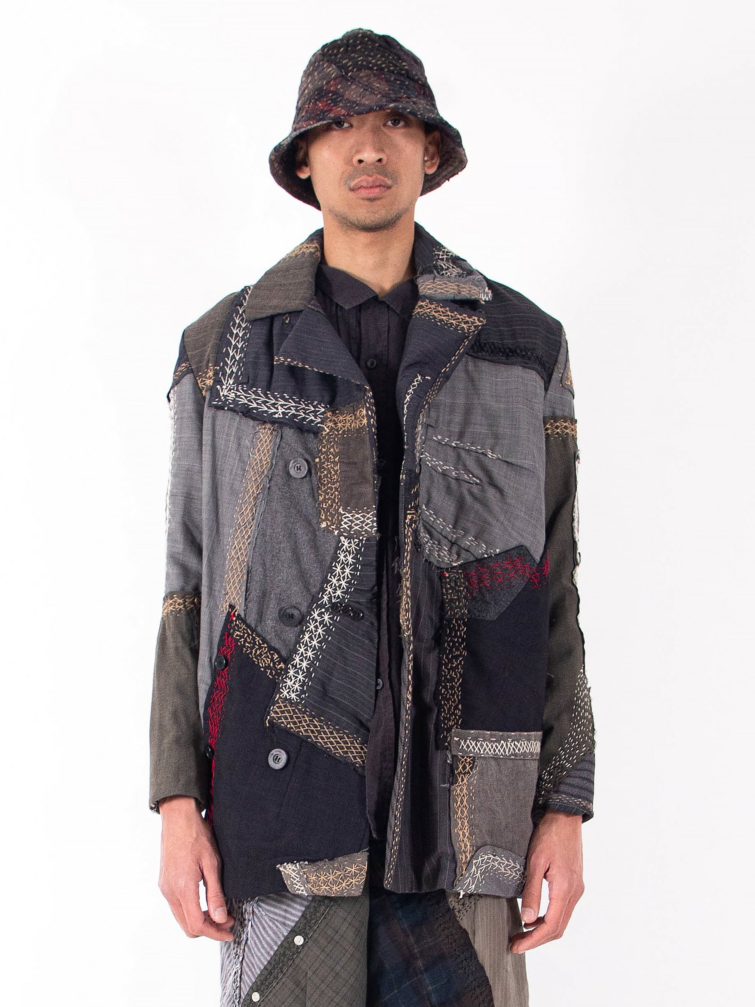 Vintage Wool Suiting Jacob Pea Coat