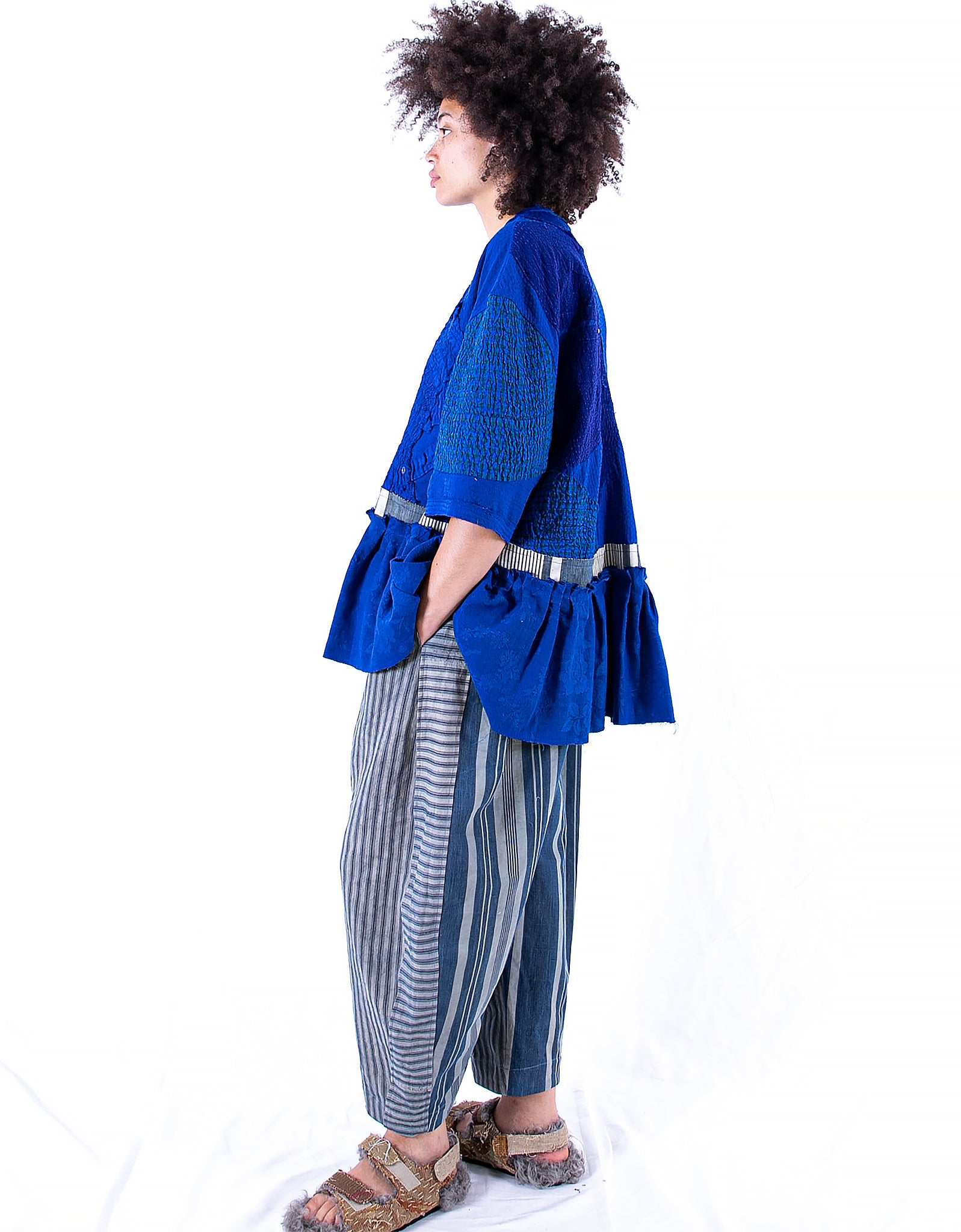 19th Century French Ticking Joel Trousers