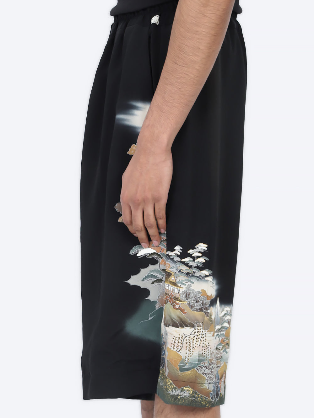 Tomesode Silk Kimono Bermudas