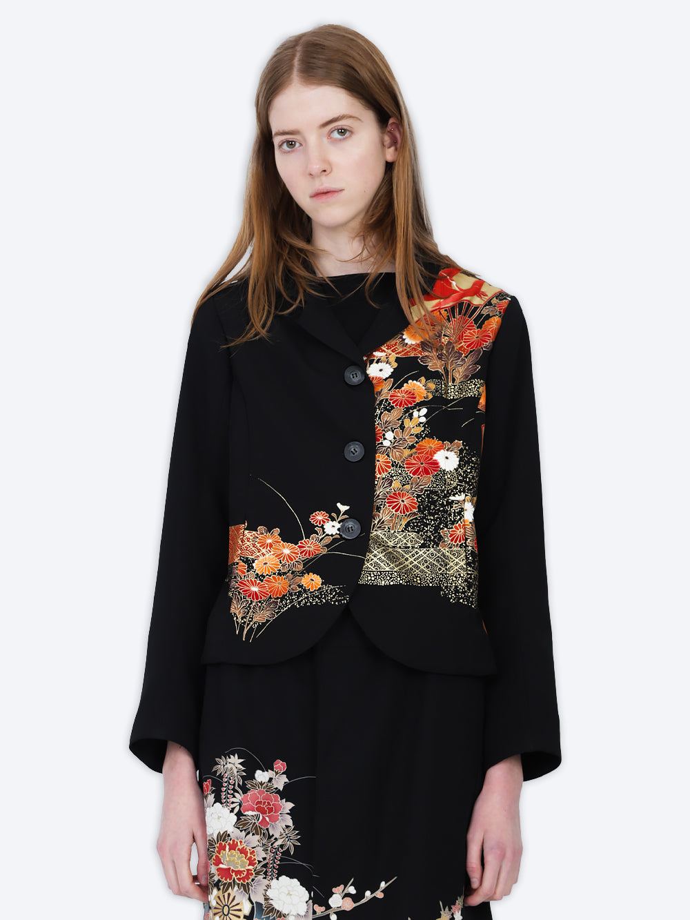 Tomesode Silk Kimono Rawan Jacket