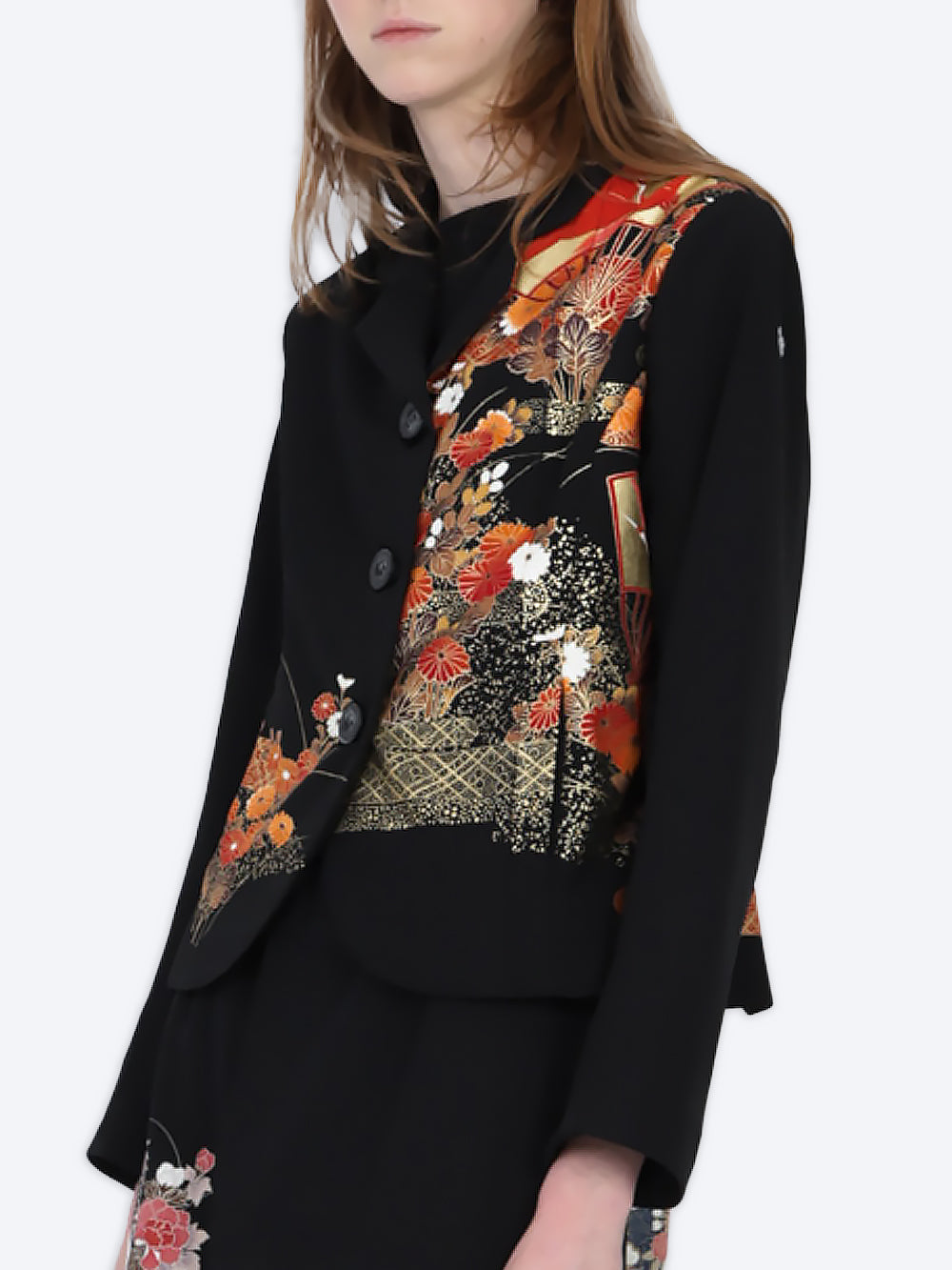 Tomesode Silk Kimono Rawan Jacket