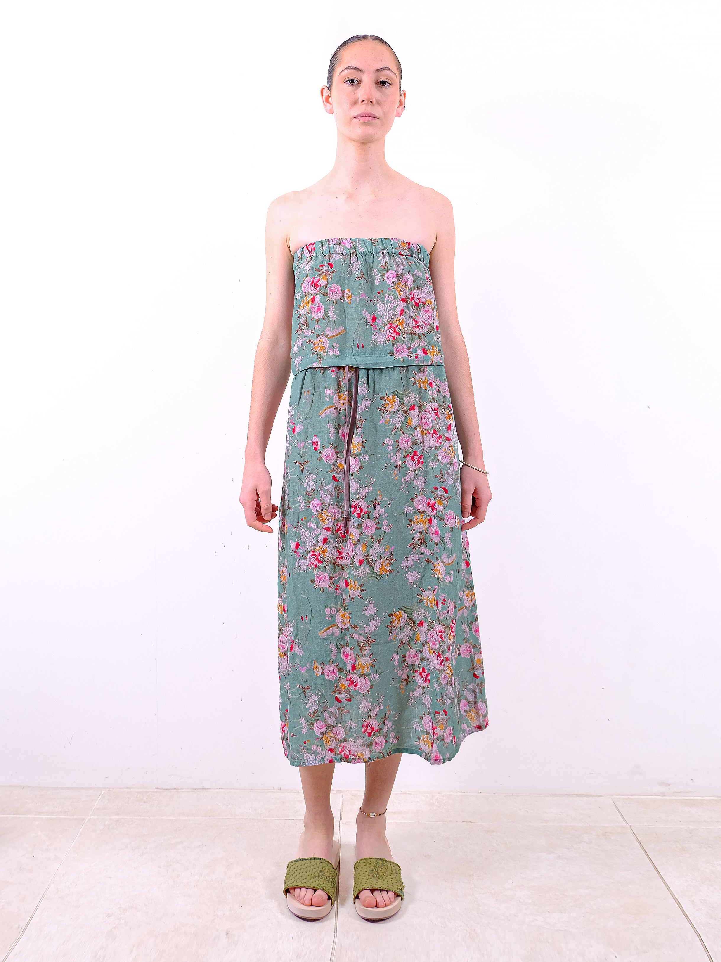 Vintage Linen Lily Skirt Dress