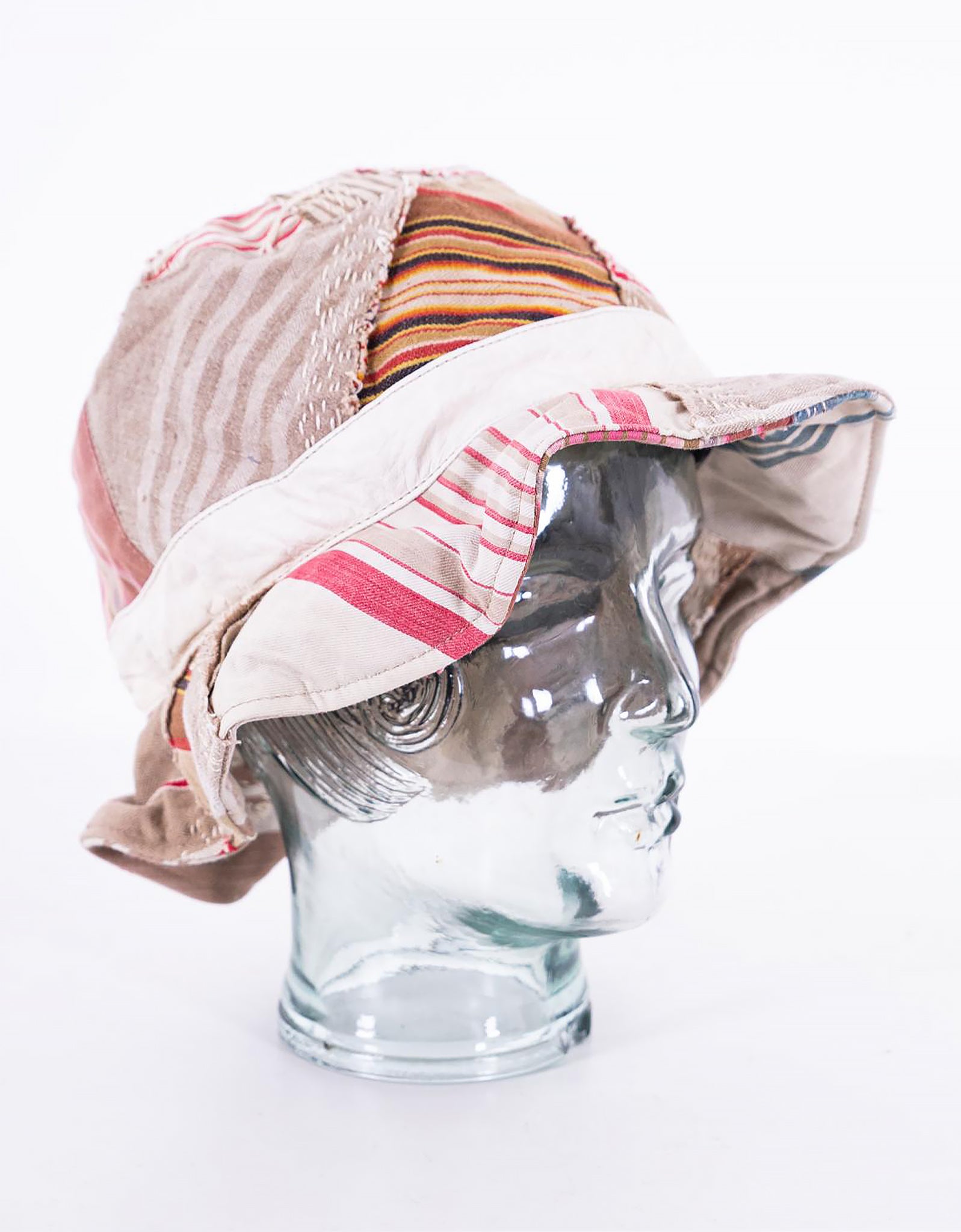 19th Century Ticking Wonky Hat