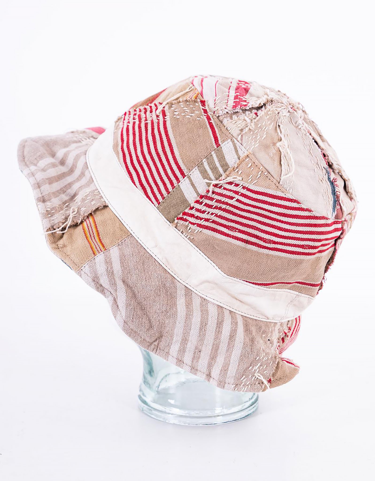19th Century Ticking Wonky Hat
