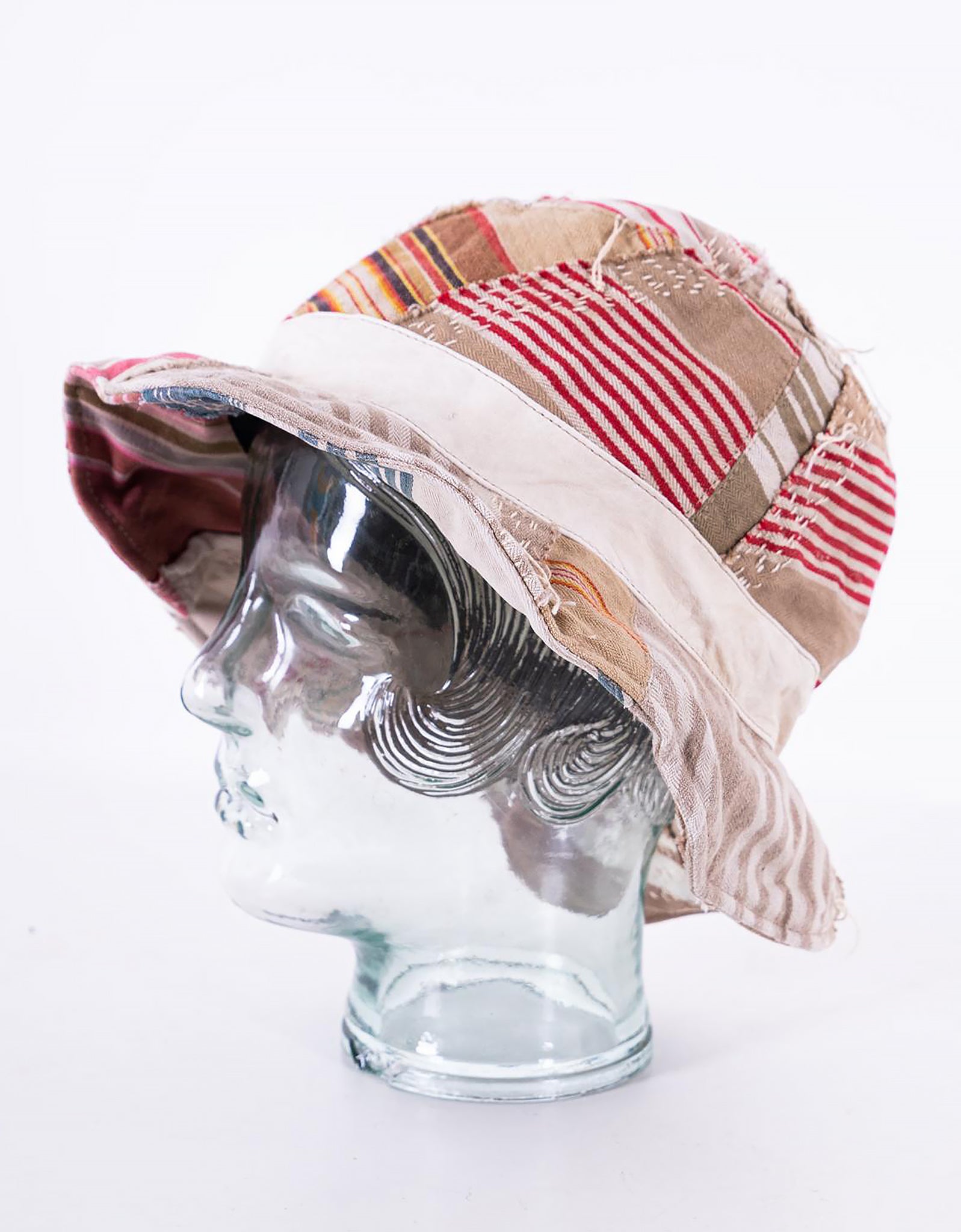 19th Century Ticking Wonky Hat