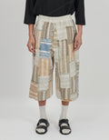 19th Century French Ticking Long Bermuda Shorts