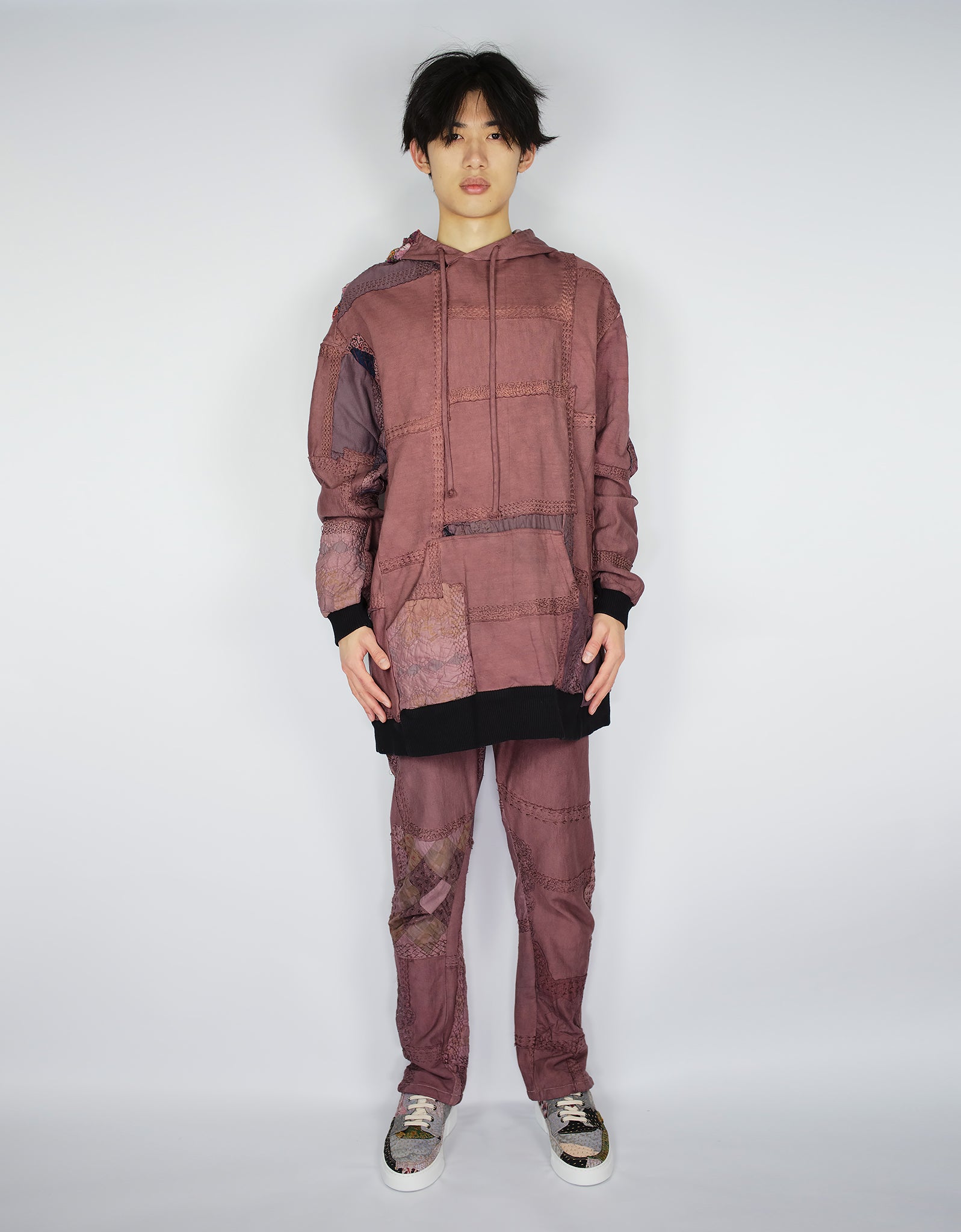 1920s Patchwork 95cm Length Masaki Hoodie