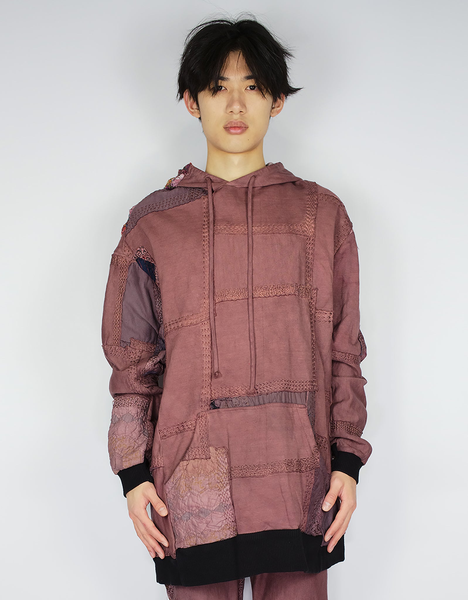 1920s Patchwork 95cm Length Masaki Hoodie