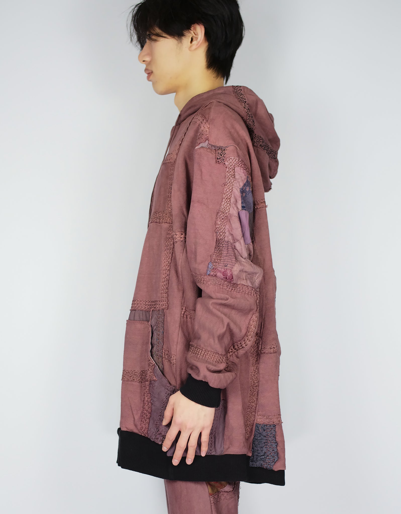 1920s Patchwork 95cm Length Masaki Hoodie
