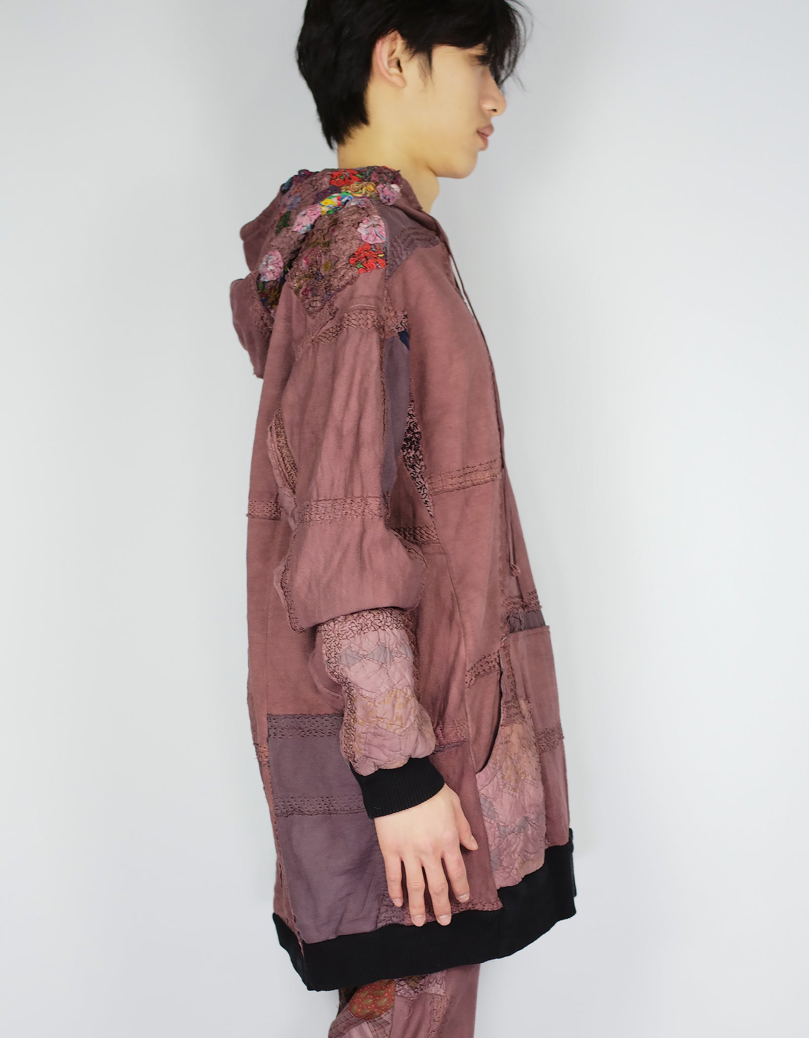 1920s Patchwork 95cm Length Masaki Hoodie
